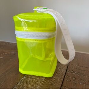 Drunk Elephant Neon Yellow Cosmetic Bag